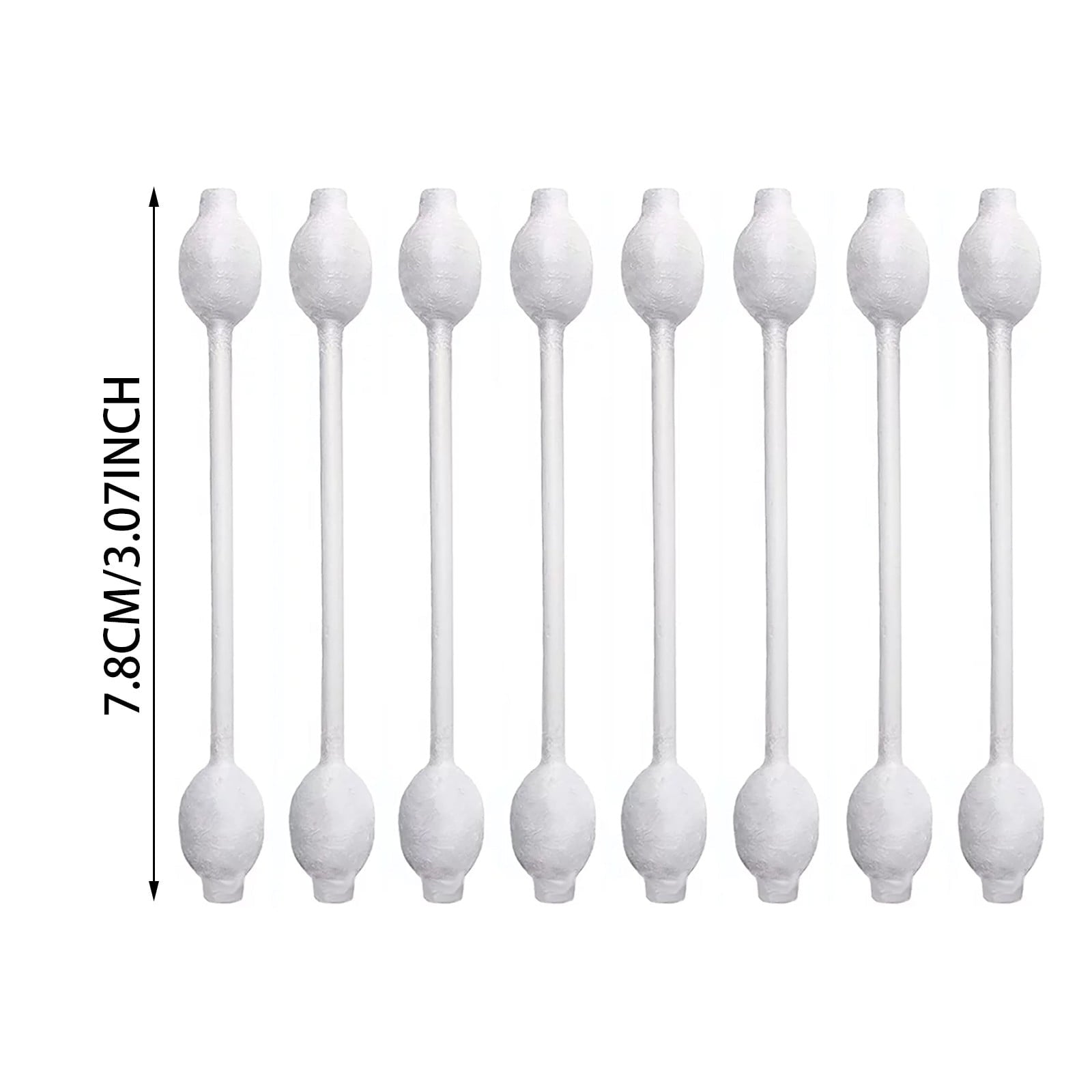 DXOUPM 55ct Baby Cotton Swabs Safety Swabs for Kids or Babies Organic Cotton Gentle Baby Qtips Children Cotton Buds White