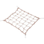 Bird Rope Perch Swing Climbing Net Toy Parrot Hammock for Cockatiels Cockatoo Rat Gerbil Chinchilla（60*60cm）