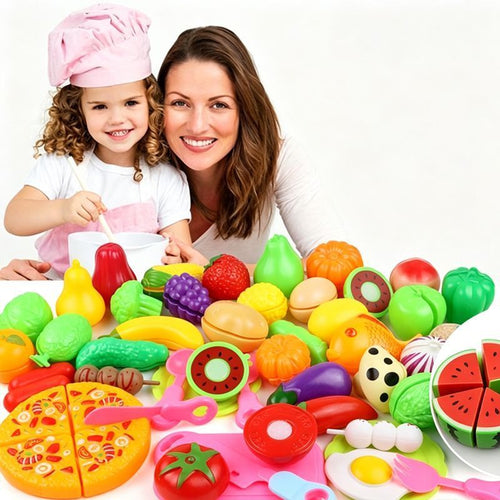 22-Piece Fruit And Veggie Cutting Toy Set (Random Assorted)