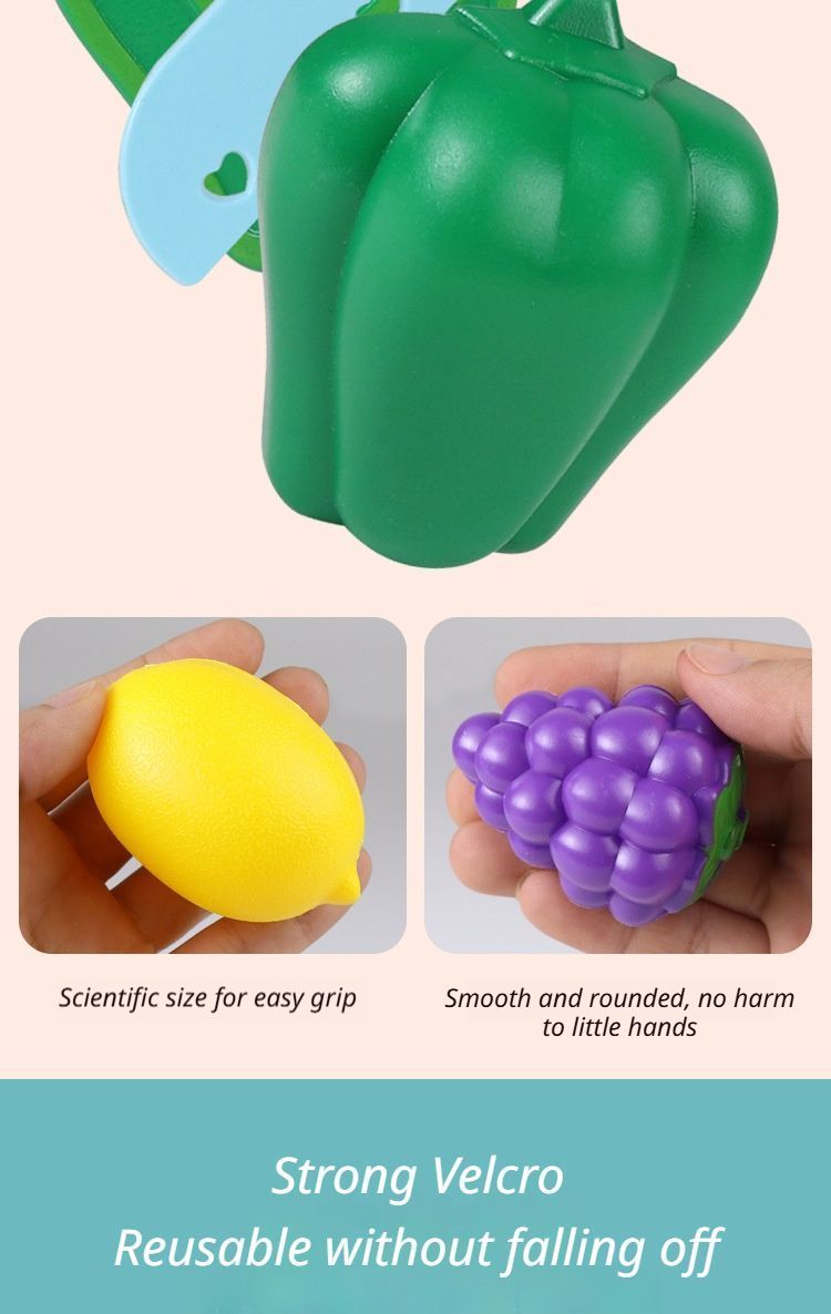 22-Piece Fruit And Veggie Cutting Toy Set (Random Assorted)