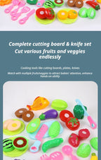 22-Piece Fruit And Veggie Cutting Toy Set With Pizza (Random Assorted)