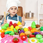 22-Piece Fruit And Veggie Cutting Toy Set With Pizza (Random Assorted)