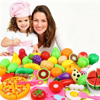 31-Piece Fruit And Veggie Cutting Toy Set With Pizza (Random Assorted)