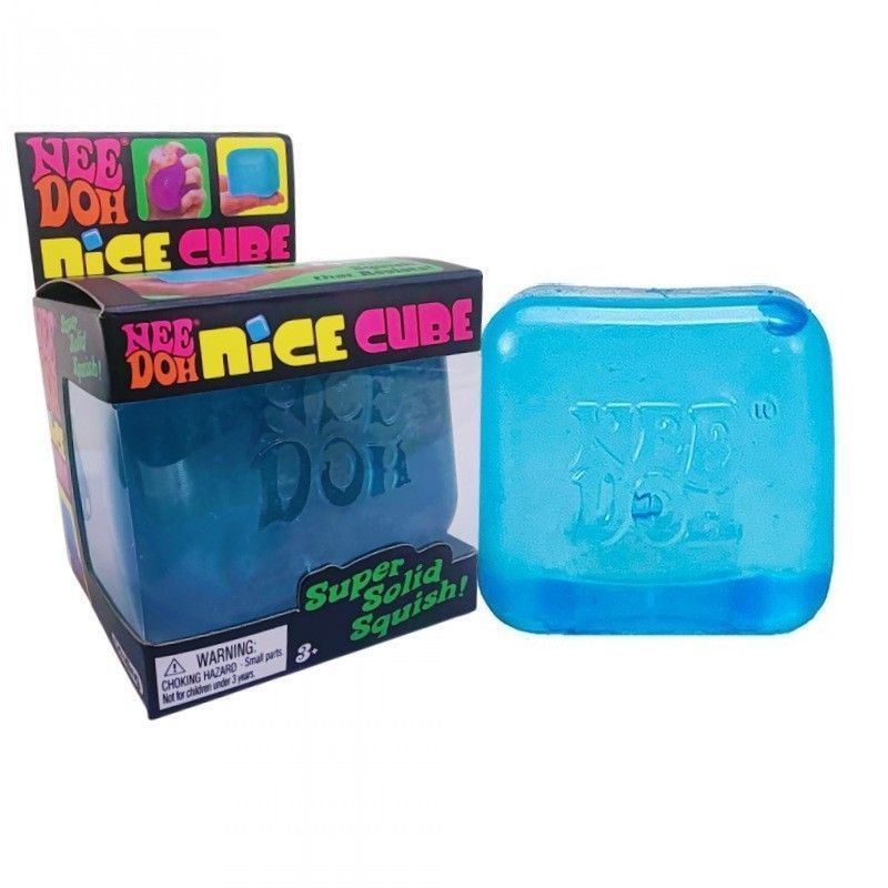 5cm Purple TPR Soft Ice Cube Squishy-Stress Relief Gel Fidget Toy