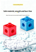 100pcs 10 Colors Mixed PP Square Building Blocks