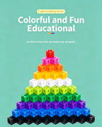 200pcs 10 Colors Mixed PP Square Building Blocks