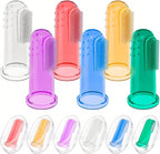 Baby Toothbrush Set, 6 Pcs Soft Infant Finger Toothbrush with 6 Boxes, Neorns Toddler Silicone Baby Tooth Brush 0-6 Months 6-12 Months