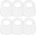 Muslin Baby Bibs, 6 Pack Soft Cotton Baby Bandana Drool Bibs for Boys Girls Teething and Drooling