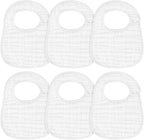 Muslin Baby Bibs, 6 Pack Soft Cotton Baby Bandana Drool Bibs for Boys Girls Teething and Drooling