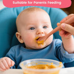 8-Piece Silicone Baby Spoons, First Stage Infant Self Feeding Spoons, Soft-Tip Gentle on Gums, Baby Utensils, Infant Training Spoon, Dishwasher Safe & Boil-proof