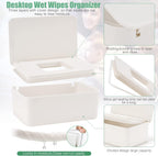 Baby Wipes Dispenser, Wipe Holder for Baby & Adult,Keeps Wet Tissue Fresh, Non-Slip Wipes Case, Flushable Wipe Container with Sealing Design Lid