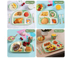 Bamboo Babies tableware set, 5-piece tableware set plate, bowl, spoon, fork, cup, recycled natural material bpa free
