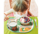 Bamboo Babies tableware set, 5-piece tableware set plate, bowl, spoon, fork, cup, recycled natural material bpa free
