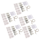 24 Set Baby Bottle Opener Zinc Alloy Cute Baby Bottle Shaped Bottle Opener Baby Shower Return Gift for Baby Shower Party Silver