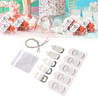 24 Set Baby Bottle Opener Zinc Alloy Cute Baby Bottle Shaped Bottle Opener Baby Shower Return Gift for Baby Shower Party Silver