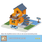 DIY Construction Master Handmade Real Brick Cement House Building Toy