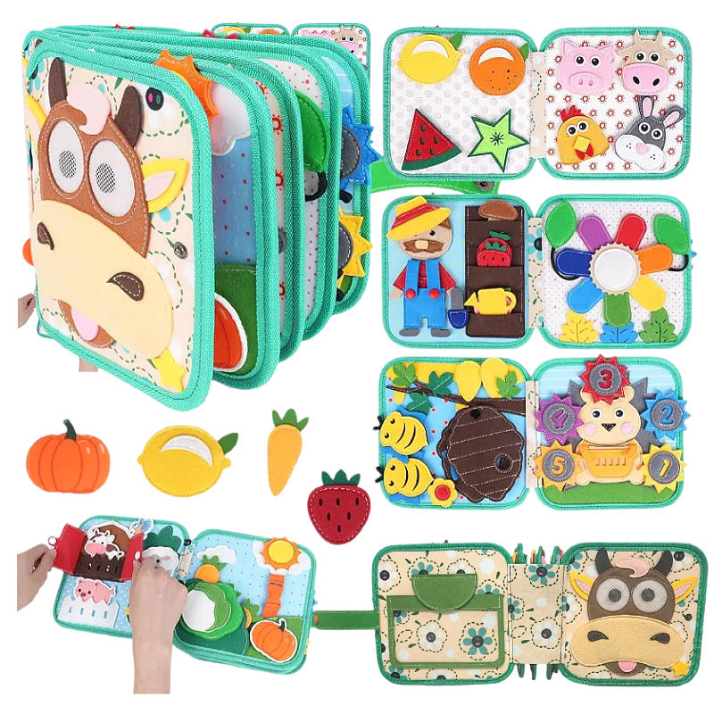 Educational Felt Activity Book for Children