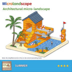 DIY Construction Master Handmade Real Brick Cement House Building Toy