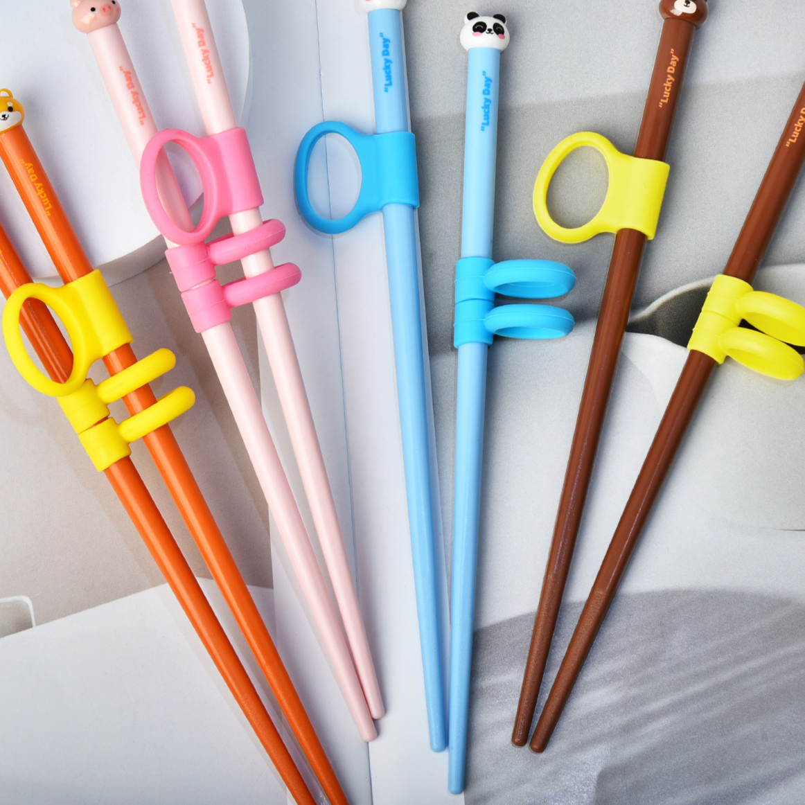 Children Training Chopsticks with Finger Cots