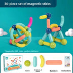 Magnetic rod educational toy for children