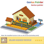 DIY Construction Master Handmade Real Brick Cement House Building Toy