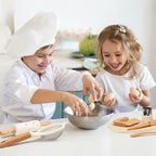 Wooden Play Kitchen Toy Set with Knife and Chopping Board