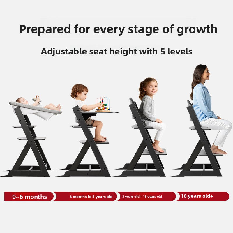 Adjustable Children Wooden Chair