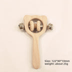 Wooden Baby Rattle Teether Toy