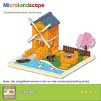DIY Construction Master Handmade Real Brick Cement House Building Toy
