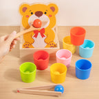 Wooden Color Matching Feeding Toy Set