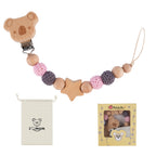 Baby Pacifier Chain Teether with Animal Design