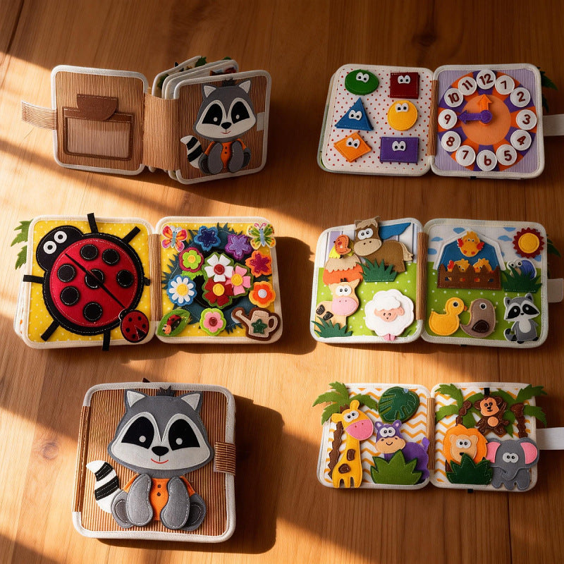 Educational Felt Activity Book for Children