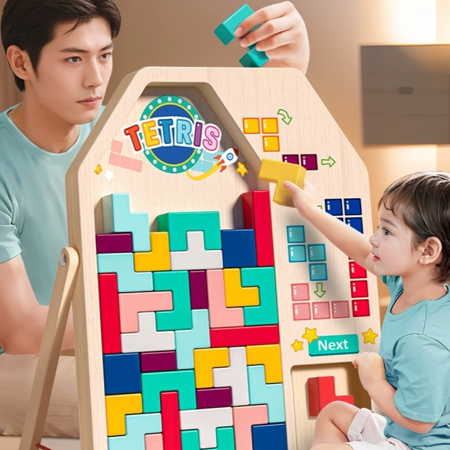 Wooden Blocks Tetris