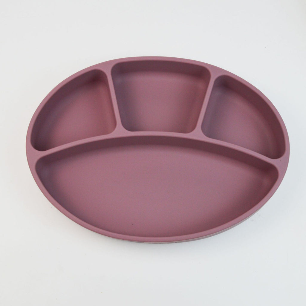 Kids Silicone Suction Plate Divided Compartment Bowl