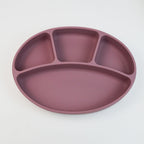 Kids Silicone Suction Plate Divided Compartment Bowl