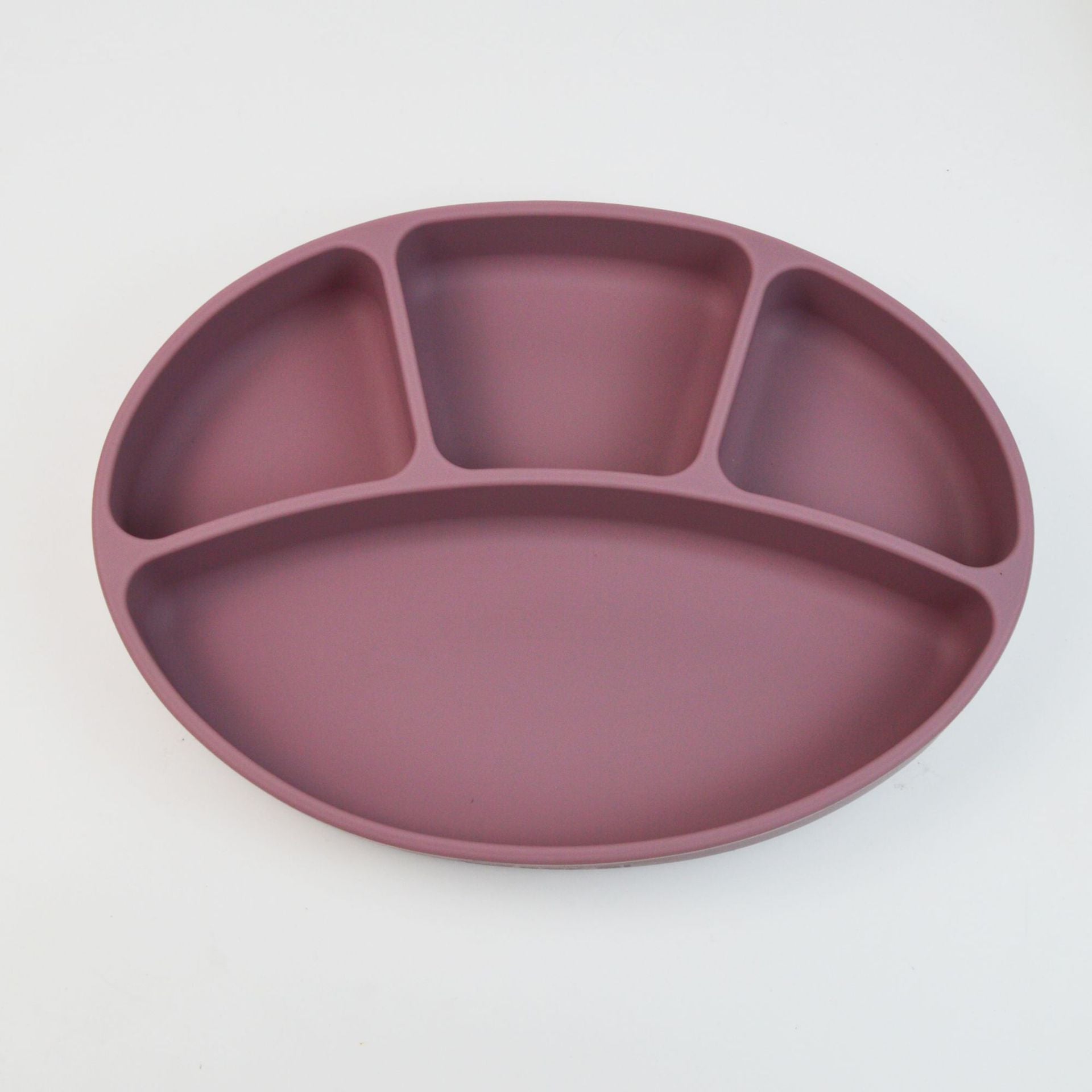 Kids Silicone Suction Plate Divided Compartment Bowl
