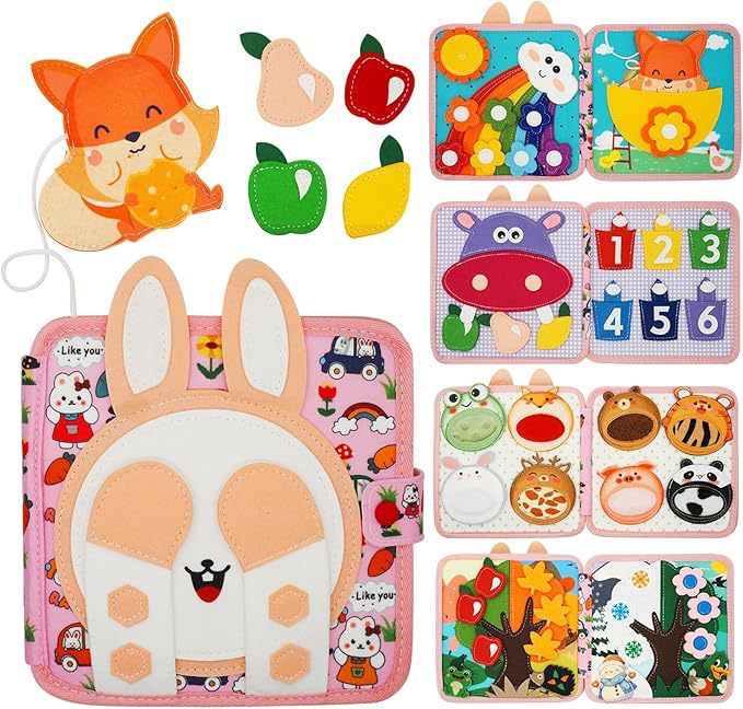 Educational Felt Activity Book for Children