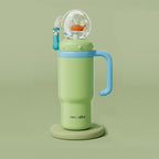 Children Insulated Water Bottle with Dual Lids