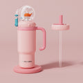 Children Insulated Water Bottle with Dual Lids