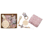 Baby Animal Crochet Rattle and Pacifier Clip