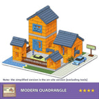 DIY Construction Master Handmade Real Brick Cement House Building Toy