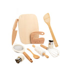 Wooden Play Kitchen Toy Set with Knife and Chopping Board