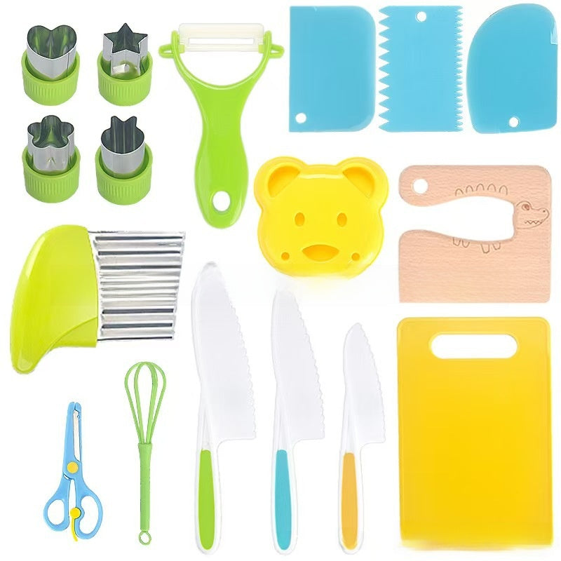 Children Plastic Kitchen Cutting Set