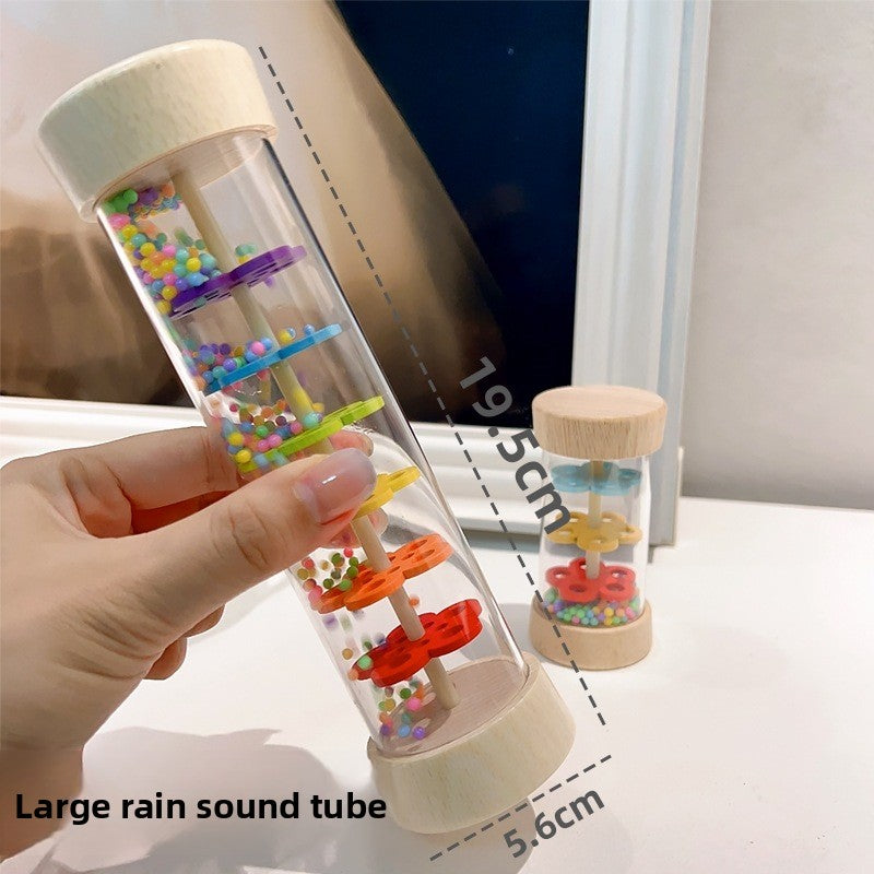 Montessori Wooden Rain Vessels Toys Orff Music Enlightenment Musical Instrument for 0-3 Children