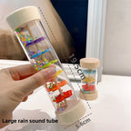 Montessori Wooden Rain Vessels Toys Orff Music Enlightenment Musical Instrument for 0-3 Children