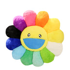 Colorful Plush Flower Cushion Mat