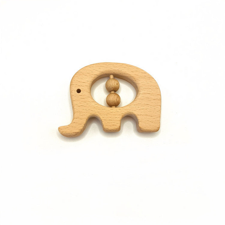 Wooden Baby Rattle Teether Toy