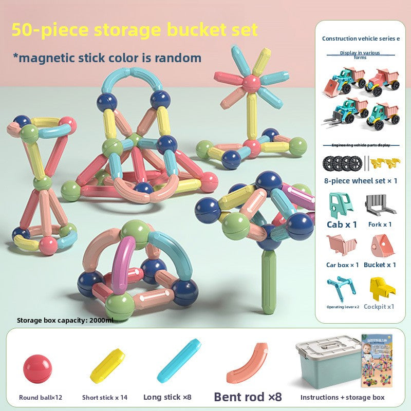 Magnetic Educational Building Blocks for Children