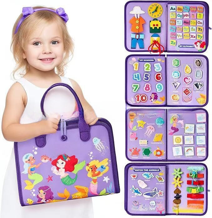 Montessori Educational Felt Activity Board for Children