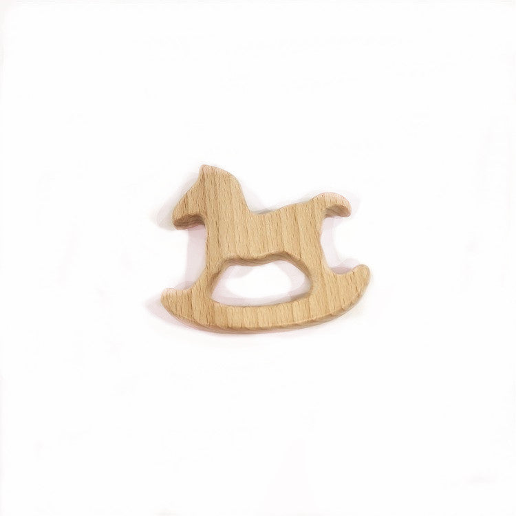 Wooden Baby Rattle Teether Toy